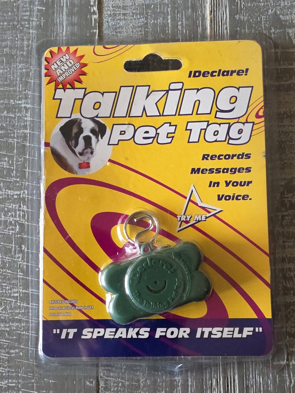 IDeclare! Talking Pet Tag, Digital, Record Own Voice, For Dogs & Cats